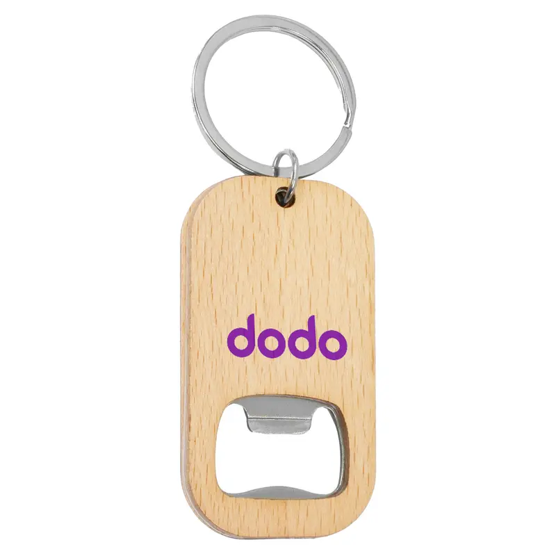 Bamboo Bar Bottle Opener Key Ring – Bottle Openers – available in beige colour