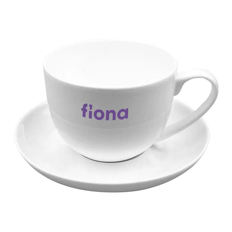 Tea Cup and Saucer – Mugs – available in white colour