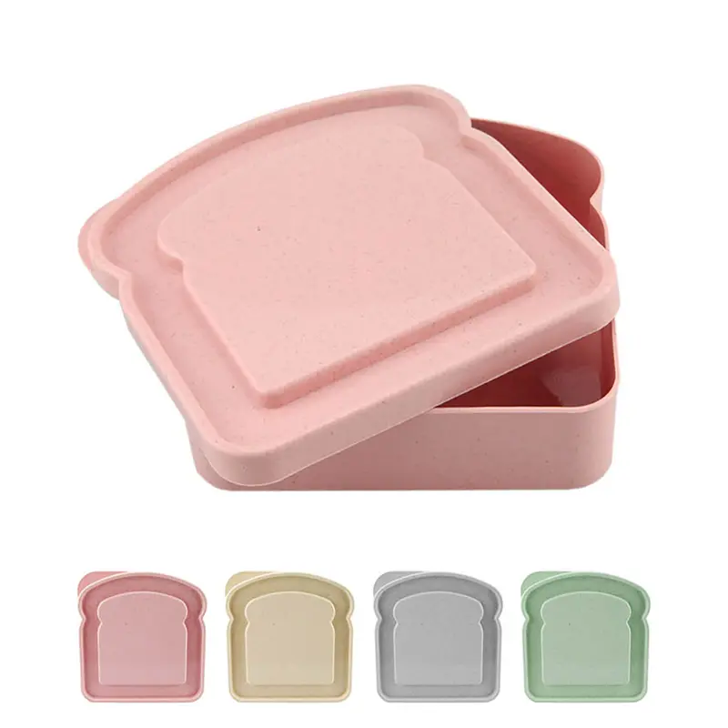 Bamboo Sandwich Box – Lunch Bags – available in green, grey, pink colours