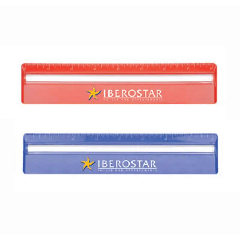 20cm Ruler with Colour and Magnifying – Rulers – available in blue, red colours