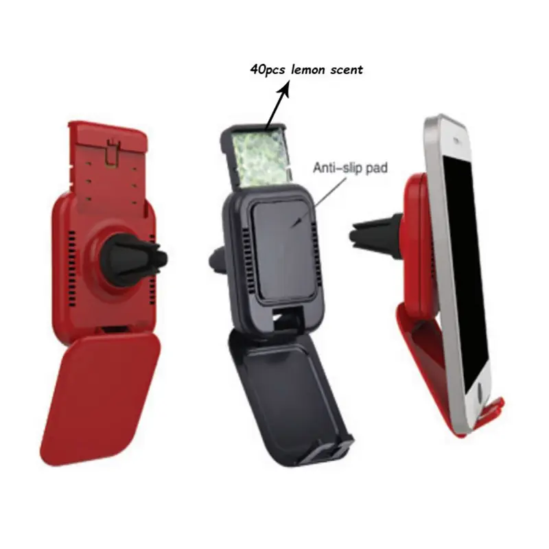Mobile Holder with Air Fresher – Phone Accessories – available in black, blue, green, orange colours and 2 more