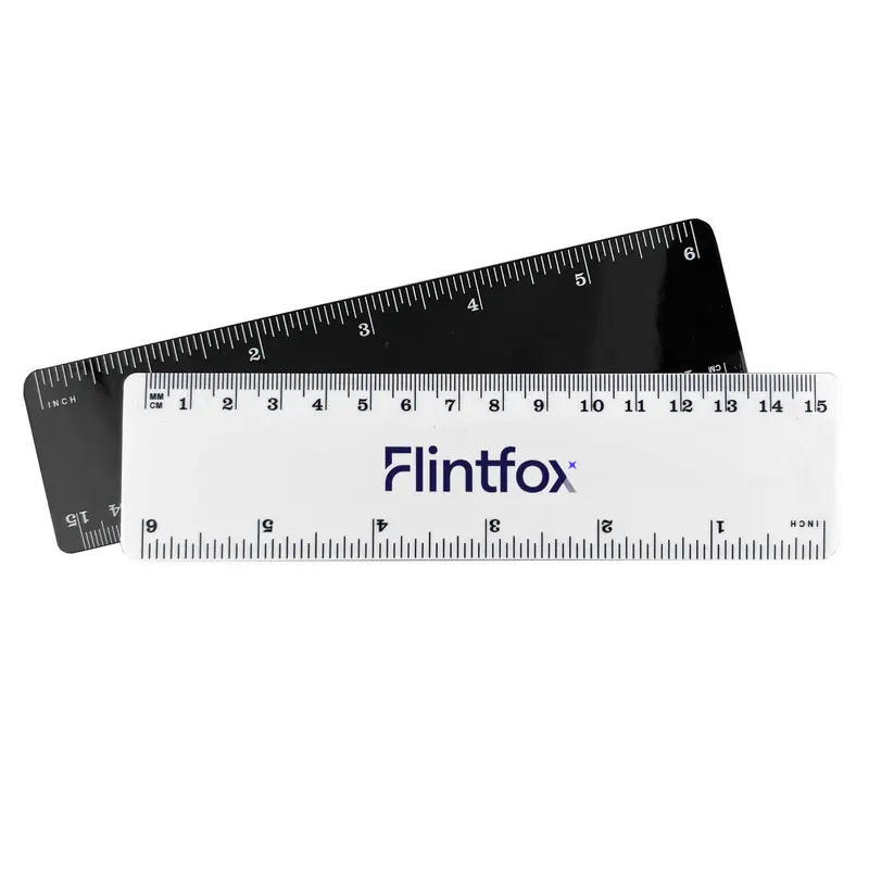 Plastic Ruler 15cm – Rulers – available in black, white colours