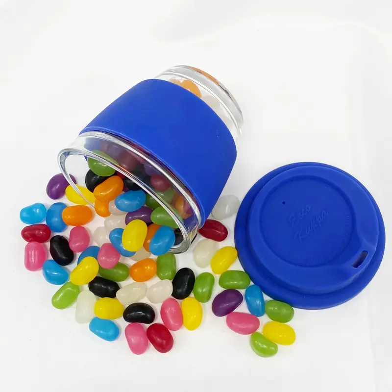 Jelly Bean In Venice Glass Coffee Cup – Reusable Coffee Cups – available in black, blue, green, orange colours and 5 more