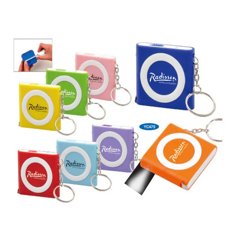 Tape Measure with Light – Tape Measures – available in blue, green, orange, pink colours and 3 more