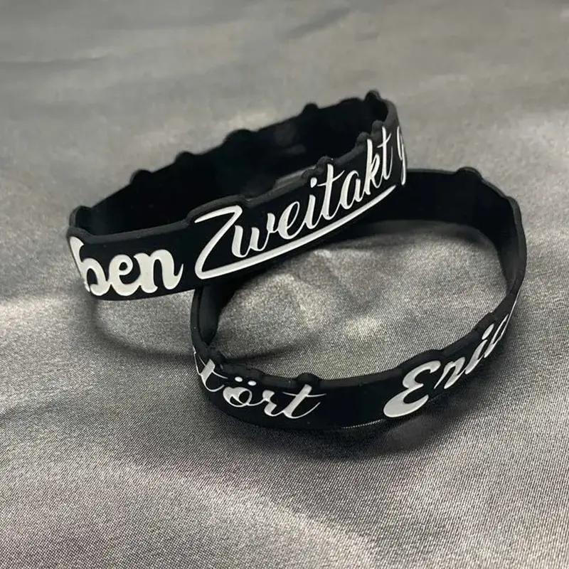 Toaks Silicone Wrist Band Custom Design – Wrist Bands – available in black, blue, green, orange colours and 5 more