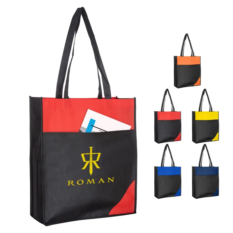 Non Woven Bag with Mix Colour – Tote Bags – available in blue, orange, red, yellow colours