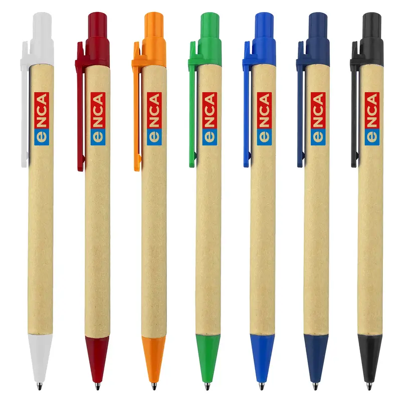Astor Recycled Cardboard Pen – Misc Pens – available in black, blue, green, orange colours and 2 more