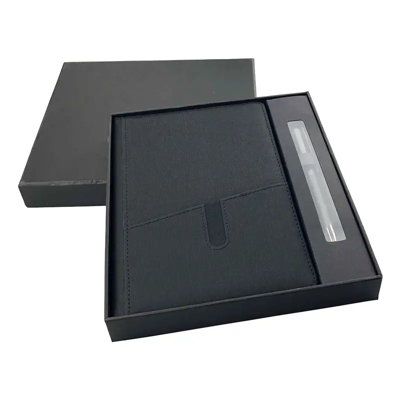 Isaly Notebook and Pen Gift Set – Portfolios – available in black colour