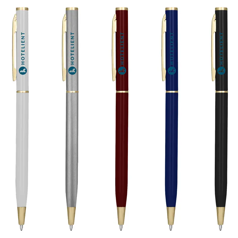 Berlino Metal Gold – Plastic Pens – available in black, blue, red, silver colours and 1 more