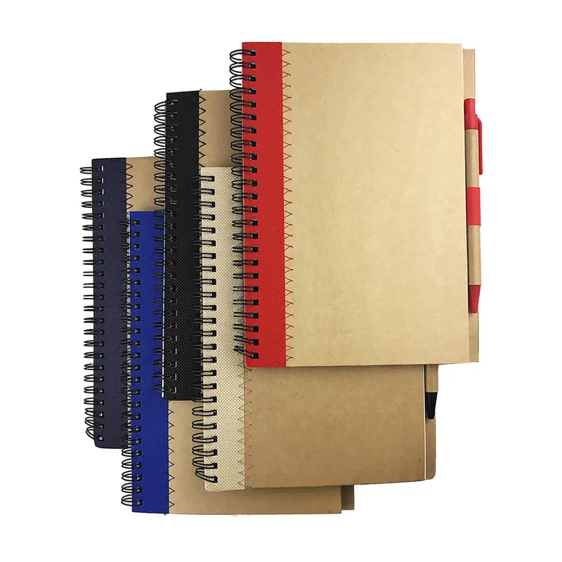 Envi A5 Recycled Paper Notebook – Notebooks – available in beige, black, blue, red colours