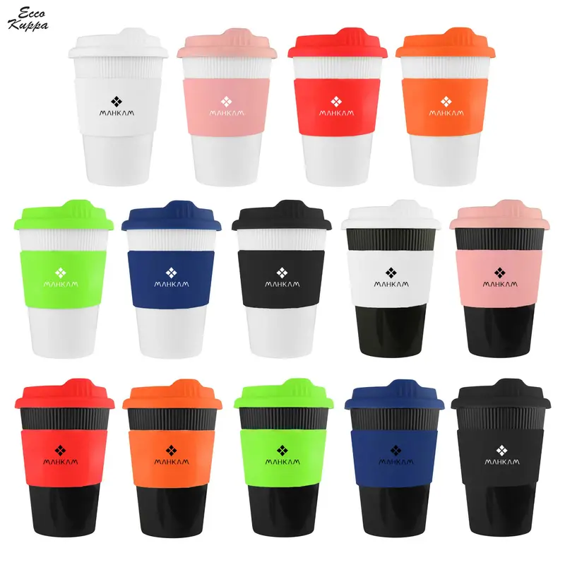 Ecco Kuppa 12oz – Reusable Coffee Cups – available in black, white colours