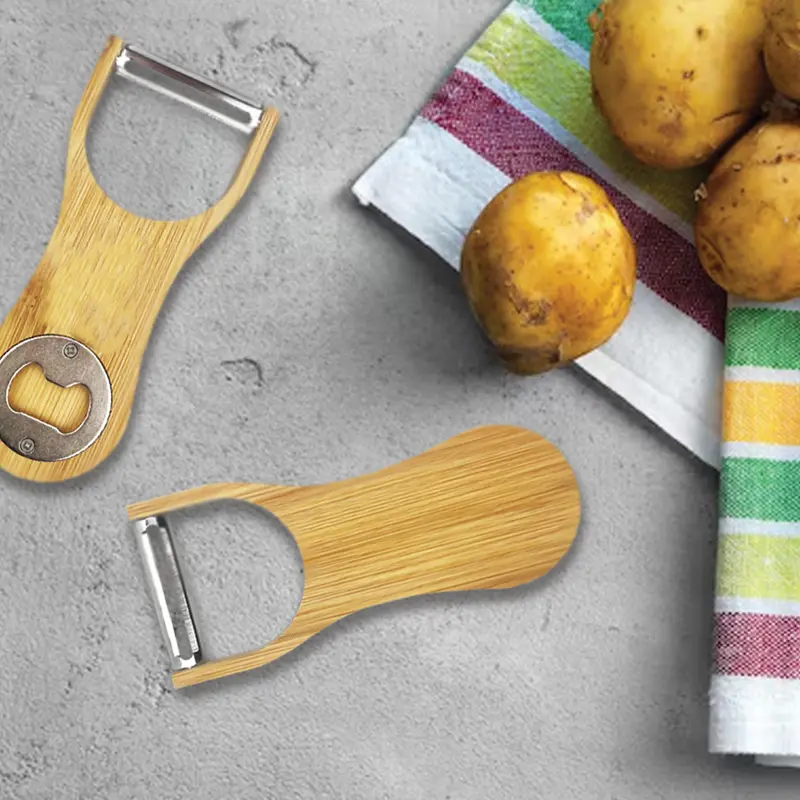 Orisha Bamboo Peeler Bottle Opener – Bottle Openers – available in beige colour