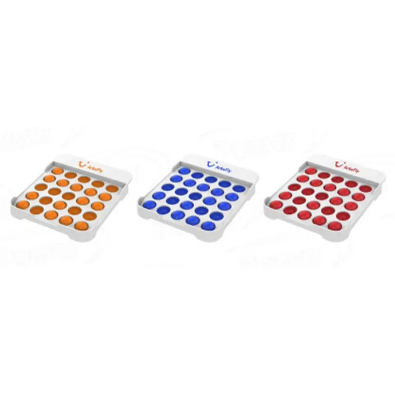 Pop Push Bubble – Stress Shapes – available in blue, orange, red colours