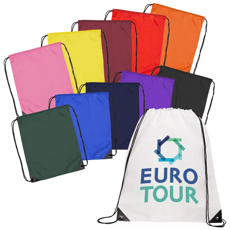 Nylon Backsack – Drawstring Bags – available in black, blue, green, orange colours and 5 more