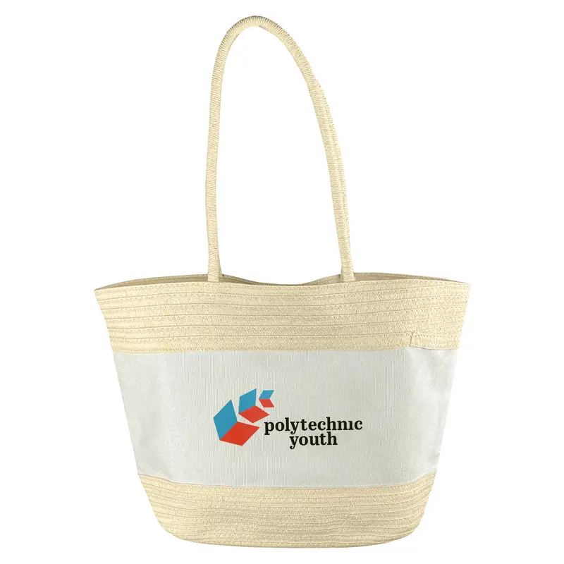 Patterned Paper Tote Bag – Tote Bags – available in white colour