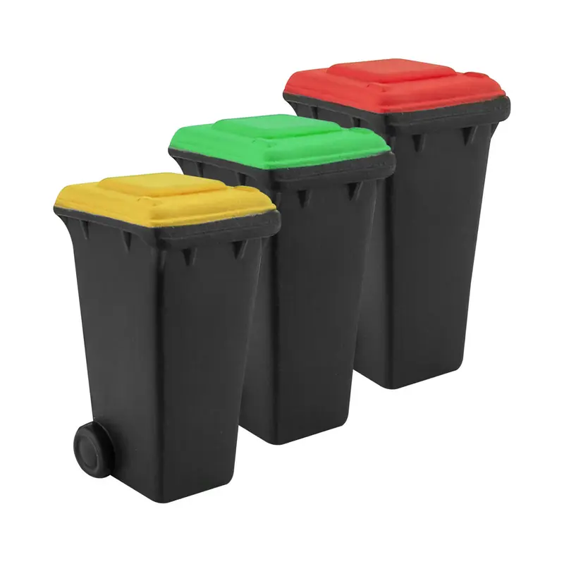 Stress Rubbish Bin – Stress Shapes – available in green, red, yellow colours