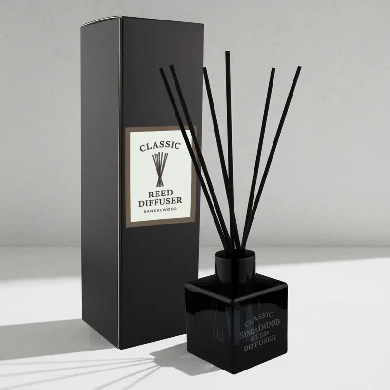 Classic Reed Diffuser – 50ml Square – Misc Homeware – available in black colour