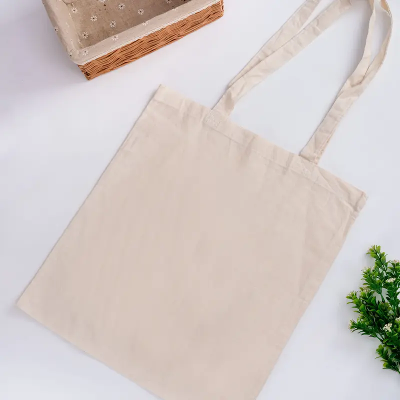 Calico Bag no Gusset – Tote Bags – available in beige colour