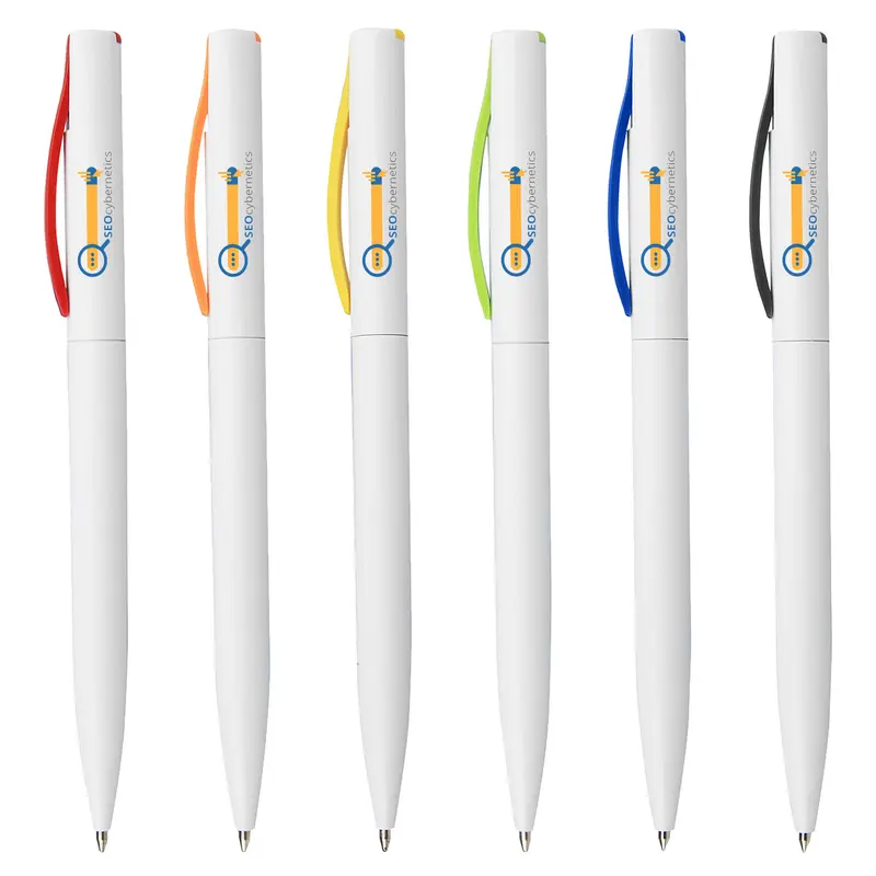Banko – Plastic Pens – available in black, blue, green, orange colours and 2 more