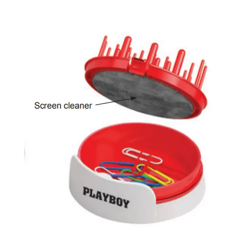 Mobile Stand Screen Cleaner with Clips – Phone Stands – available in red colour