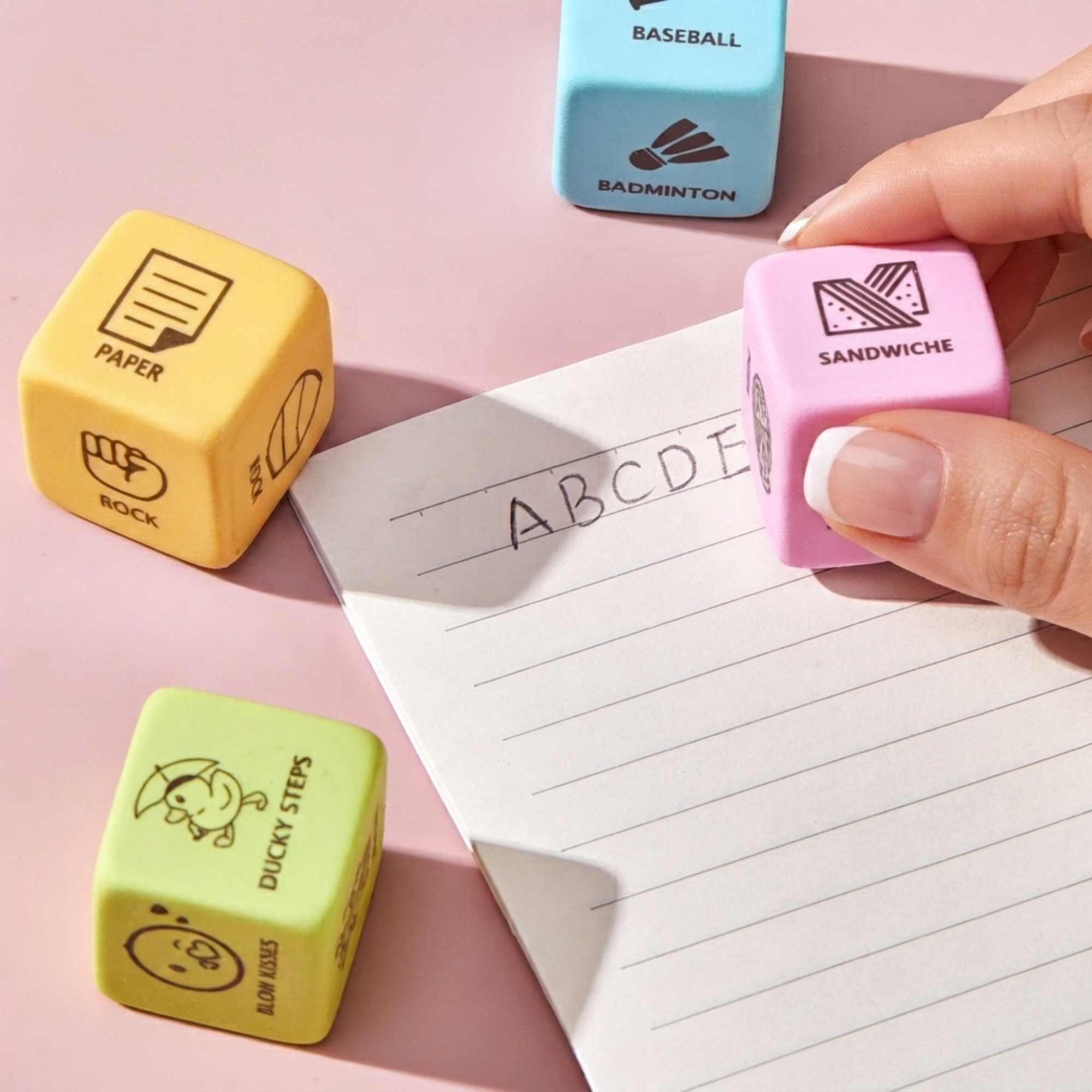 Nero Cube Rubber Eraser – Erasers – Dex Collection – available in Blue, Green, Pink, Purple and 2 more – photo 1 of 8