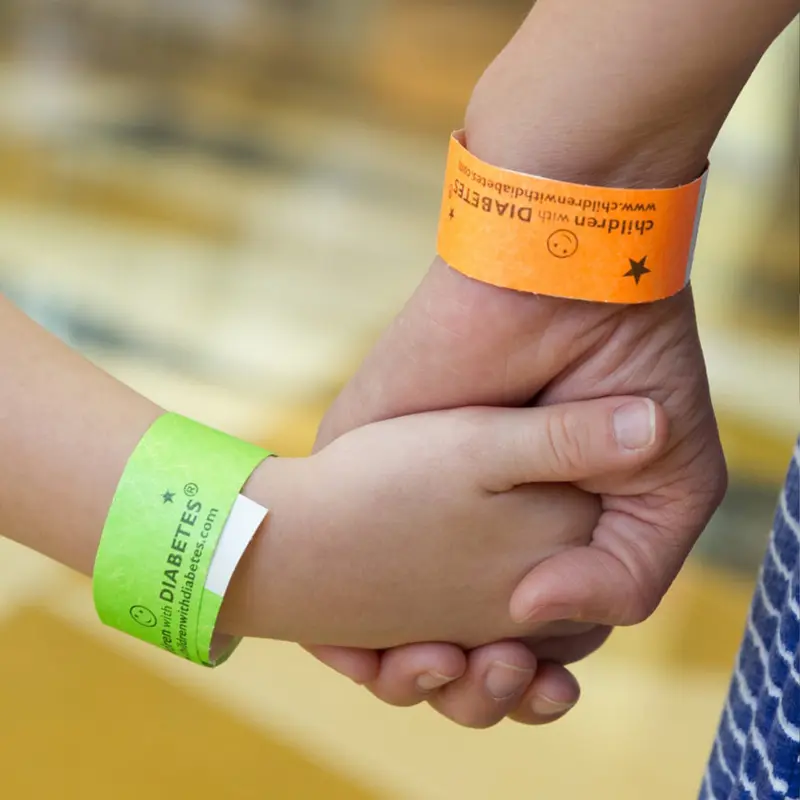 Tyvek Kids Wrist Band 19mm – Wrist Bands – available in black, blue, gold, green colours and 7 more