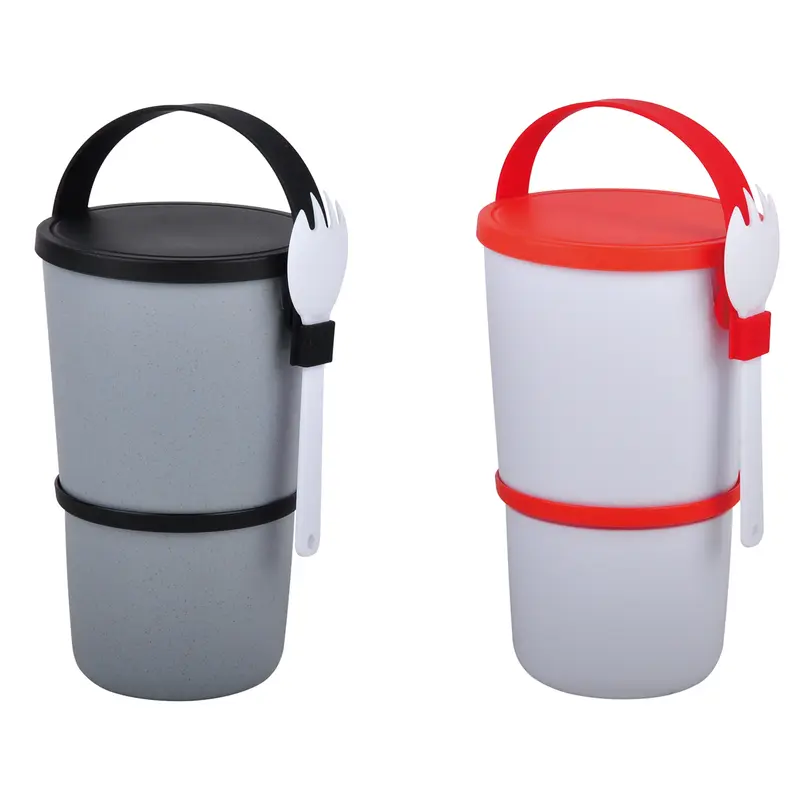 Lunch Box With Fork – Lunch Bags – available in black, red colours