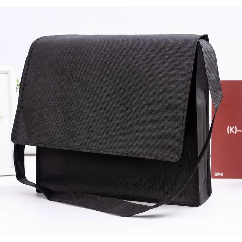 Non Woven Flap Satchel – Satchels – available in black, blue, orange, pink colours and 3 more