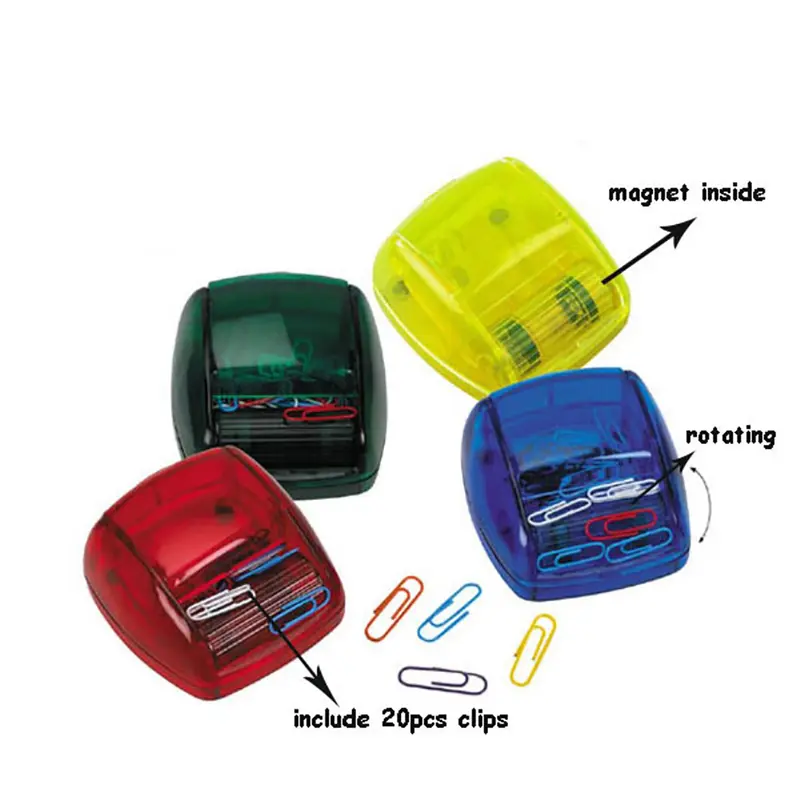 Clip Dispenser – Desk Accessories – available in blue, green, red, yellow colours