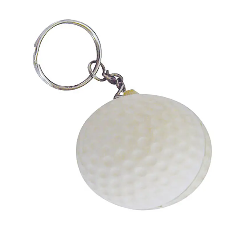 Stress Golf Ball Key Ring – Stress Shapes – available in white colour