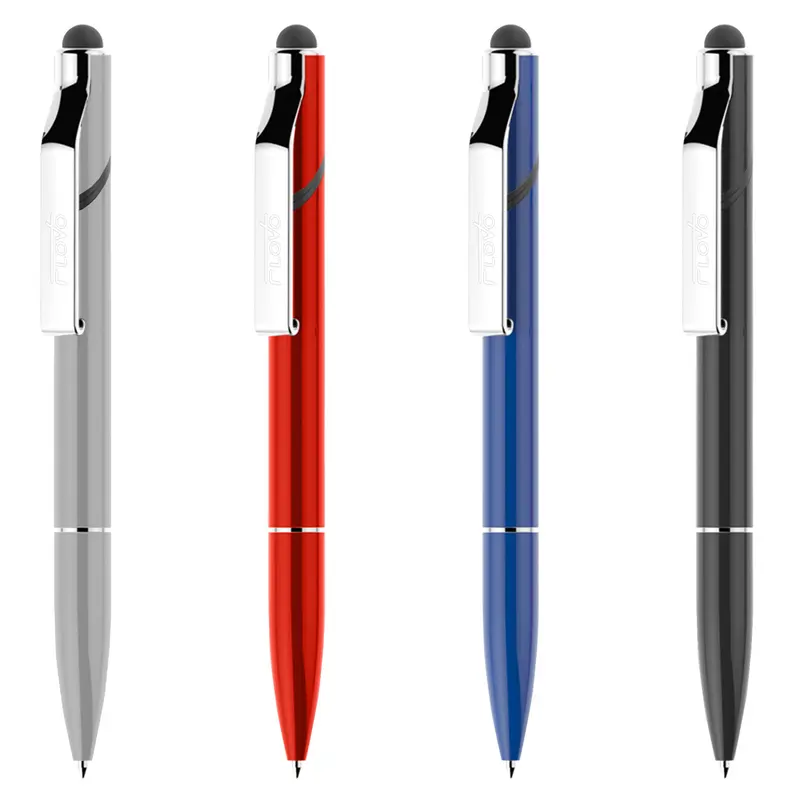 Stylus Metal I-Stand Twist – Stylus Pens – available in black, blue, red, silver colours