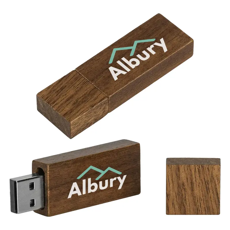 Proxela Wood USB 32GB – USB Drives – available in beige colour