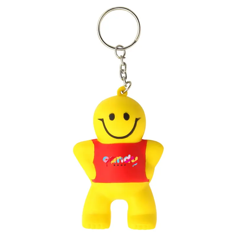 Stress Little Man Key Ring – Stress Shapes – available in yellow colour