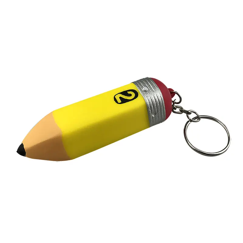 Stress Pencil Key Ring – Stress Shapes – available in yellow colour