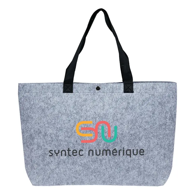French Felt Shopper – Shoppers – available in grey colour