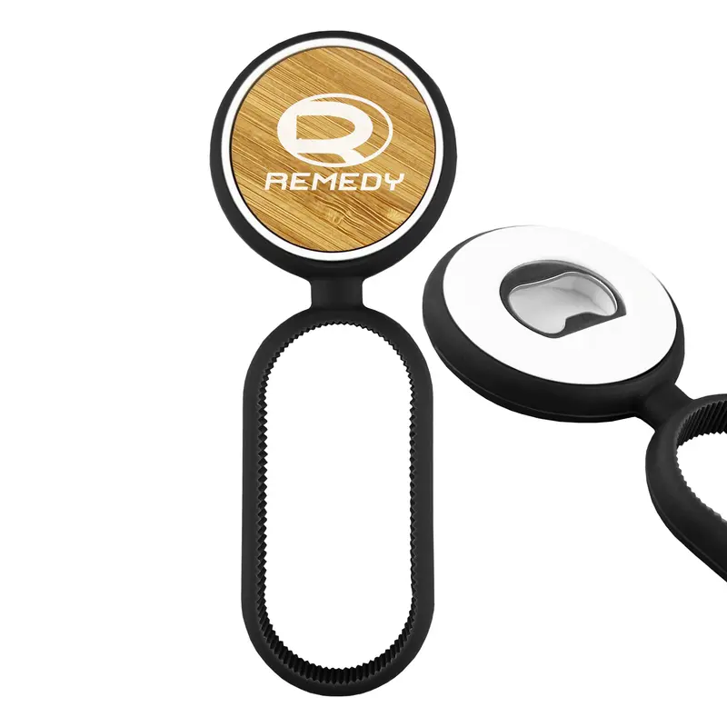 Multifuncation Bamboo Bottle Opener – Bottle Openers – available in black colour