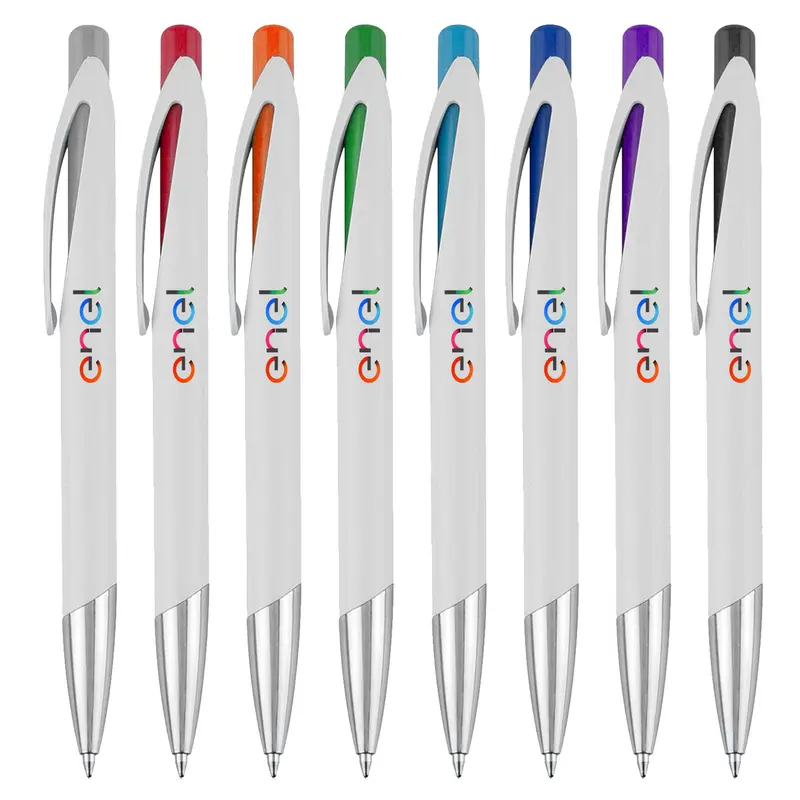 Madrid – Plastic Pens – available in black, blue, green, orange colours and 3 more