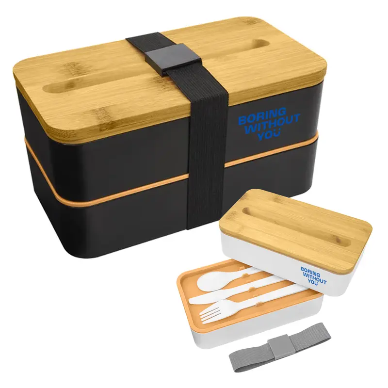 RPP Bamboo Lunch Box Pack – Lunch Bags – available in black, white colours