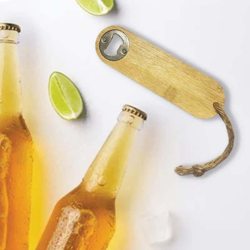 Texas Bamboo Bottle Opener – Bottle Openers – available in beige colour