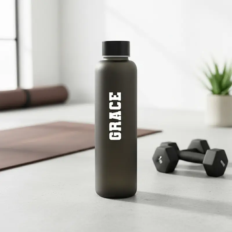 Grace Glass Bottle – Drink Bottles – available in black colour