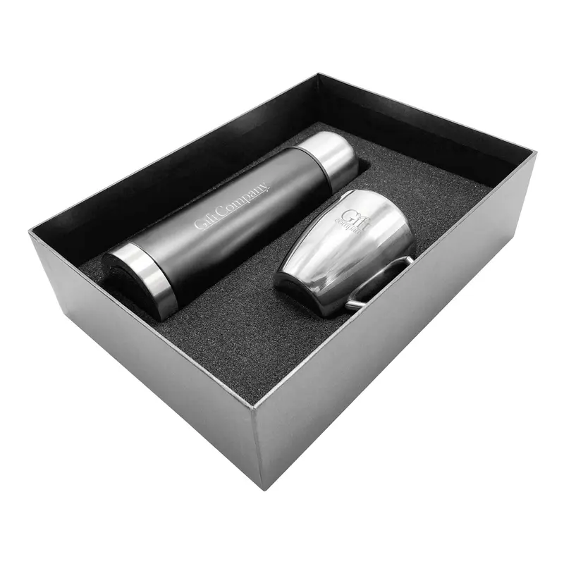 Compana Gift Set – Travel Mugs – available in black colour