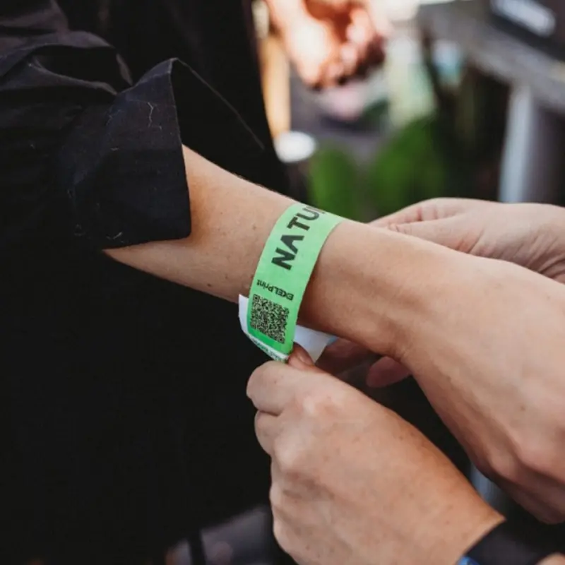 Tyvek Adult Wrist Band 25mm – Wrist Bands – available in black, blue, gold, green colours and 7 more