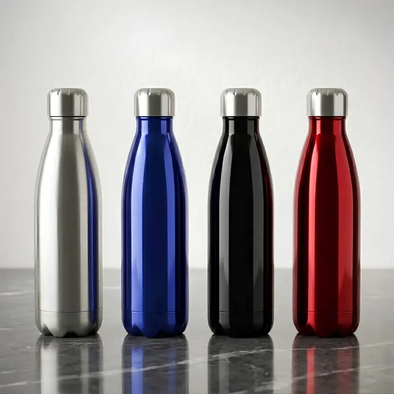 Komo Metal Drink Bottle – Drink Bottles – available in black, blue, red, silver colours
