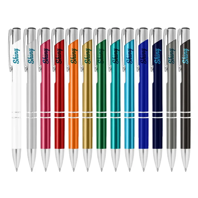 Euroauz Shiny – Plastic Pens – available in black, blue, gold, green colours and 6 more