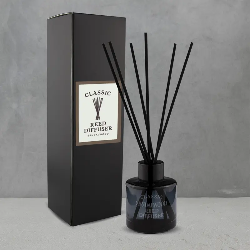Classic Reed Diffuser – 50ml Round – Misc Homeware – available in black colour