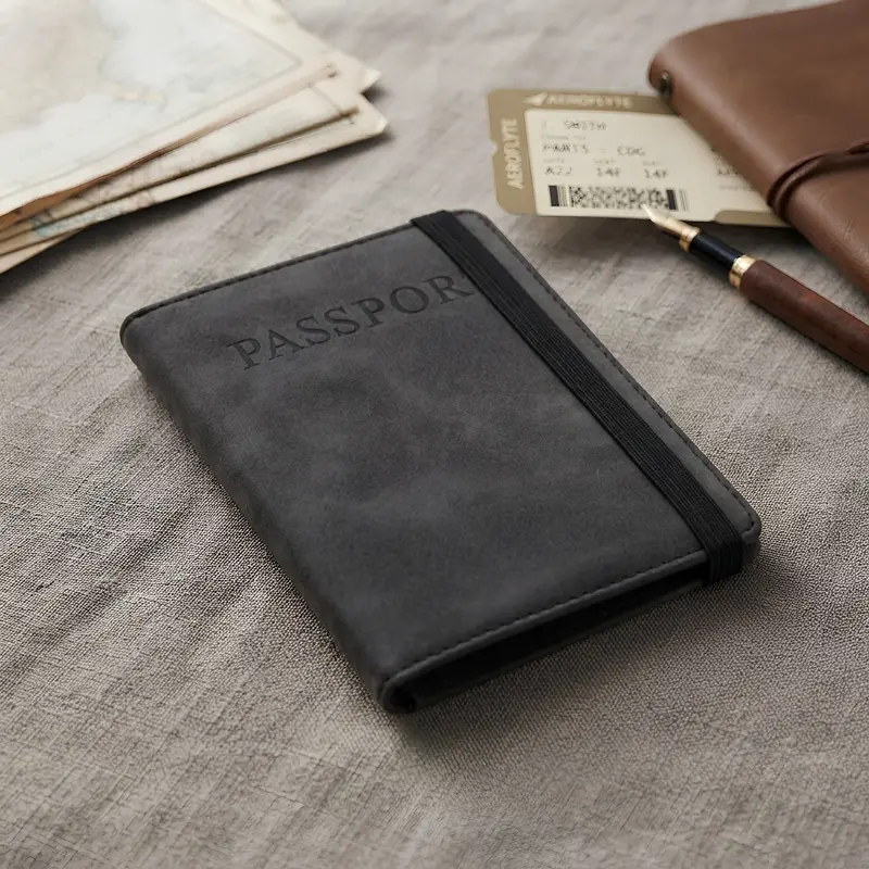 Traveller Passport Wallet – Wallets & Purses – available in black colour