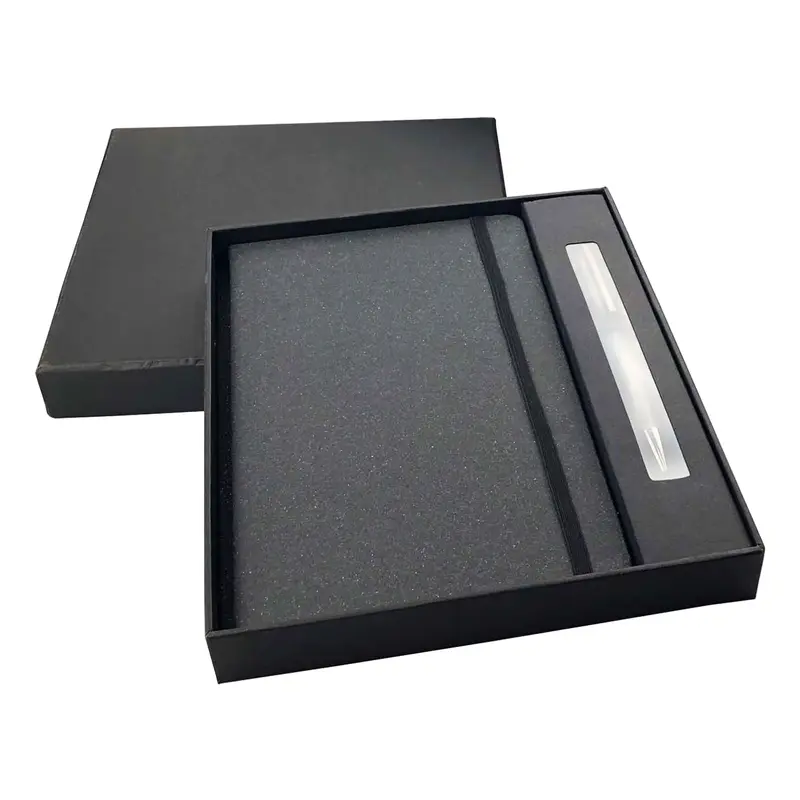 Xander Notebook and Pen Gift Set – Gift Sets – available in black colour