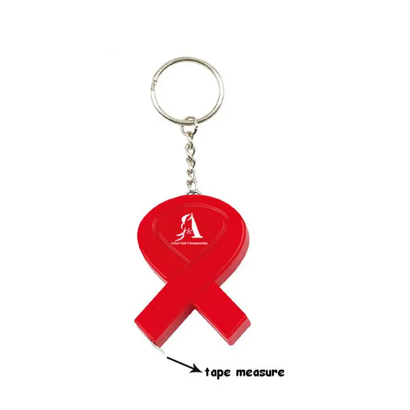 Key Tag with Tape Measure – Tape Measures – available in red colour