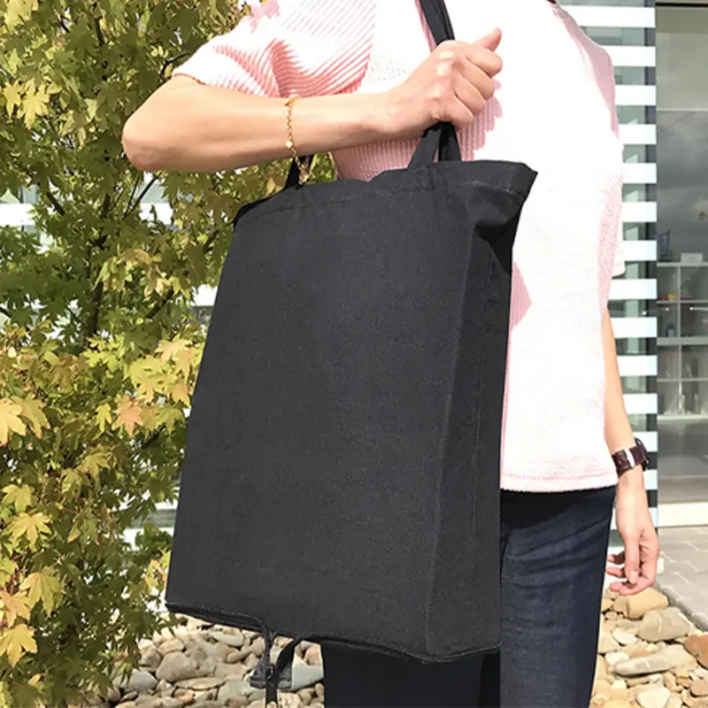 Foldable Calico Bag – Tote Bags – available in beige, black, blue, red colours and 1 more