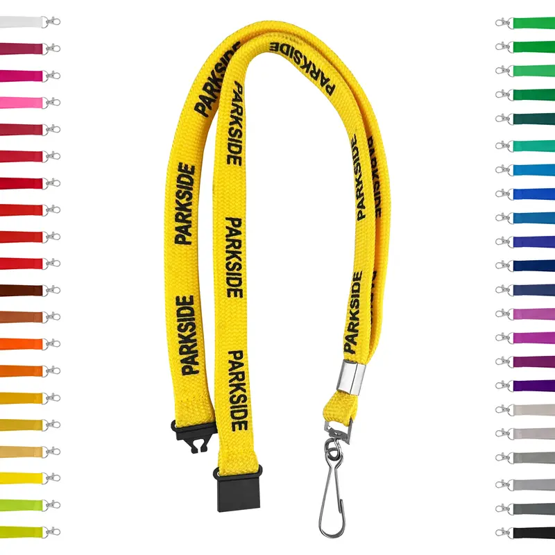 Tubular Lanyards – 12.5mm – Lanyards – available in black, blue, grey, purple colours and 2 more